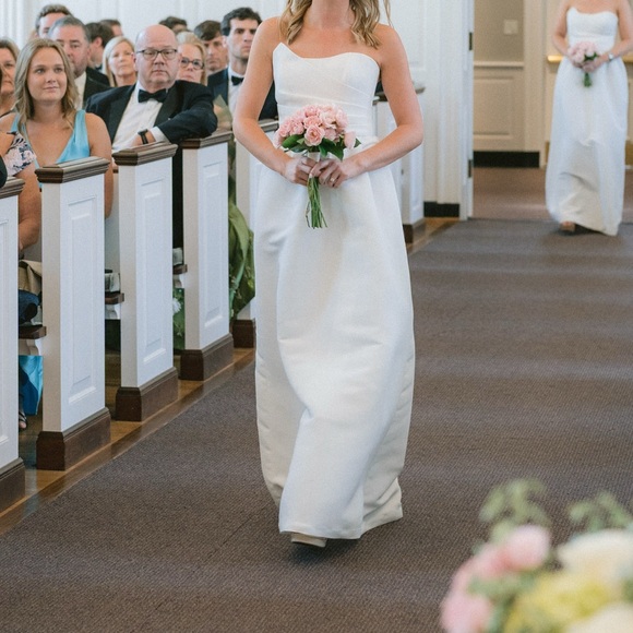 Amsale Jamie Dress in Ivory, Size 0 - Picture 2 of 15